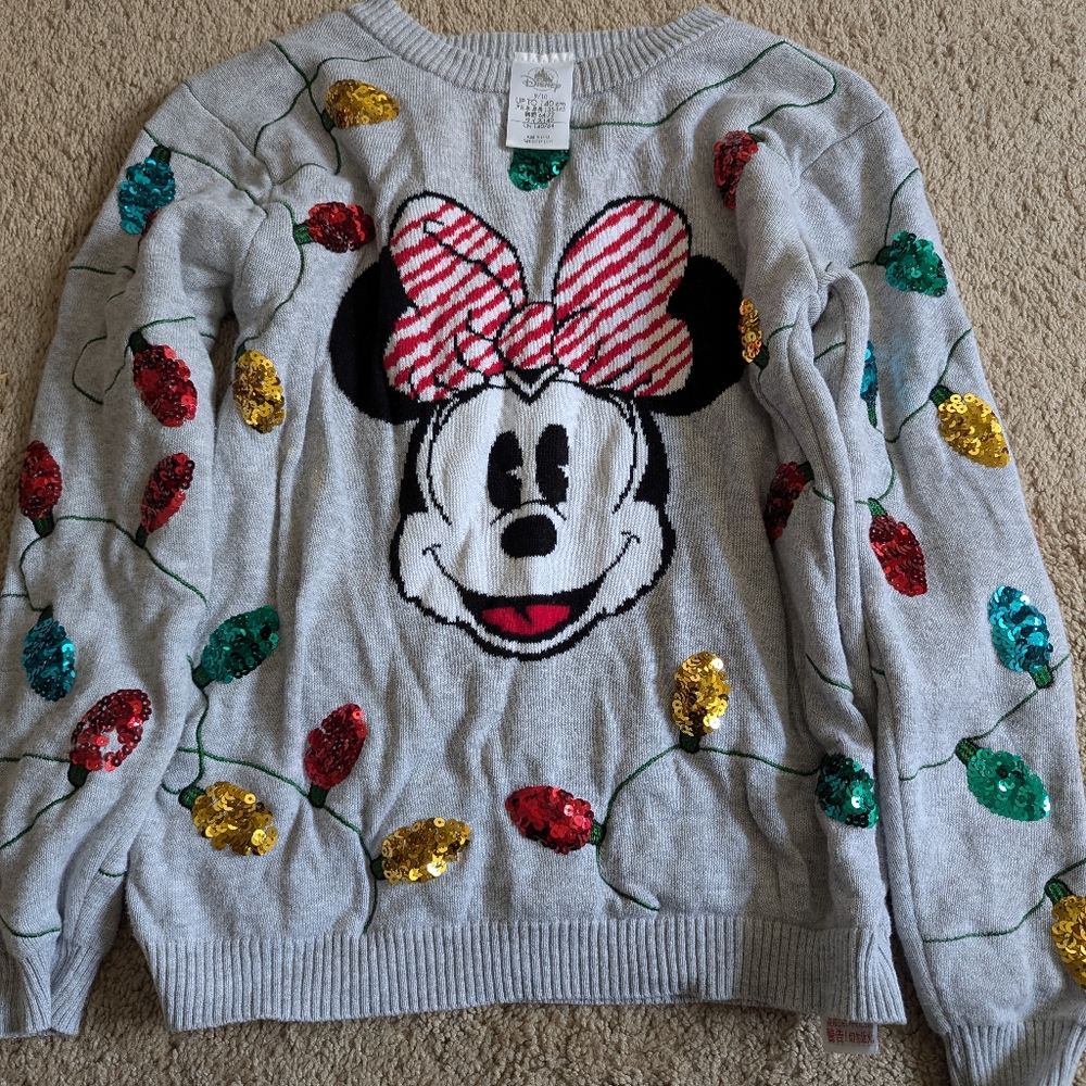 Disney Minnie Mouse Christmas sweater 9/10